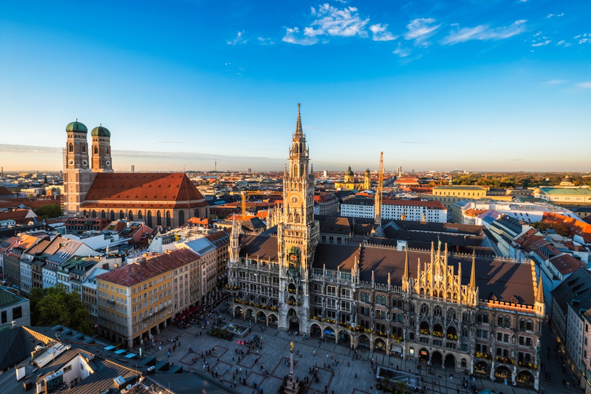 Bird's view of Munich